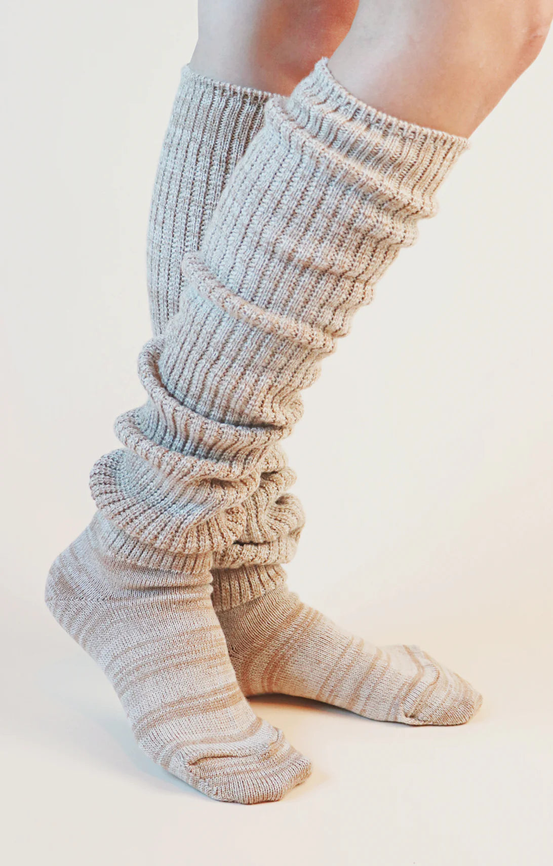BEIGE IVORY HEATHER